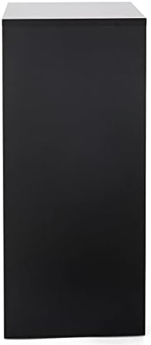 Displays2go 30 Inch Tall Floor Pedestal Stand Black