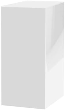 White Platform Display Box 12x12x32 No Lid Cube Stand