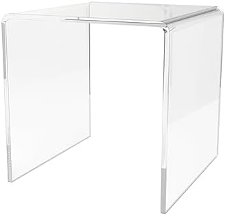 Marketing Holders Clear Acrylic Riser Stand 4 Inch Square