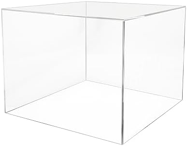 12x12x9 Clear Acrylic Riser Display Box No Lid