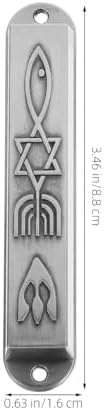 Ciieeo Pewter Mezuzah Case with Scroll for Door