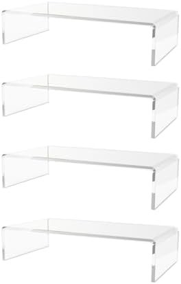 4 Pack Acrylic Riser Display Stand for Collectibles