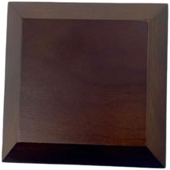 Dark Brown Solid Cherrywood Pedestal Display Base