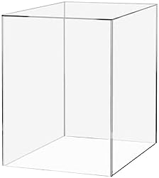 12x12x18 Clear Acrylic Display Box with Open Side