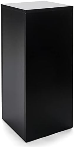 Displays2go 30 Inch Tall Floor Pedestal Stand Black
