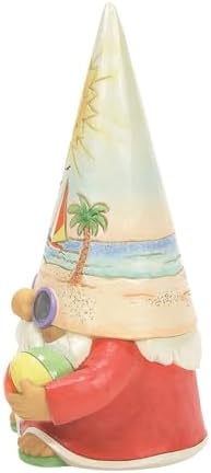 Enesco Heartwood Creek Coastal Gnome Figurine with Sunset and Beachball