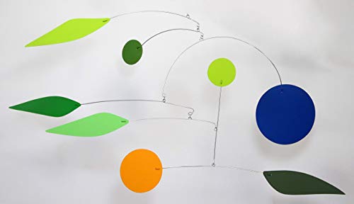Pinwheel Mobile Midcentury Modern Hanging Art