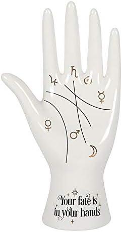 Pacific Giftware Palmistry Hand Figurine Ceramic Statue