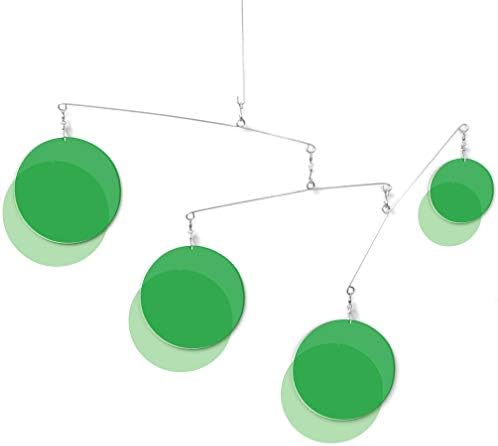 The Heavenly Clear Green Mid-Century Modern Hanging Art
