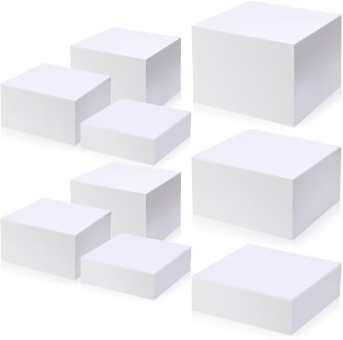 Suzile 9 Pcs Acrylic Display Risers Set with Hollow Bottoms