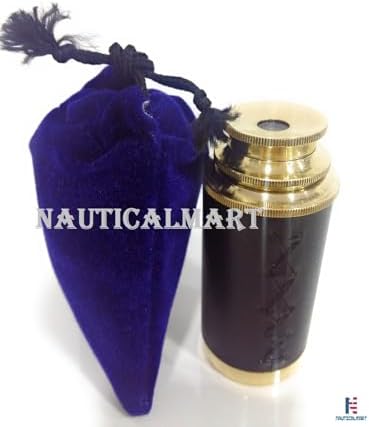 Brass Pullout Telescope Pirate Spyglass Nautical Decor