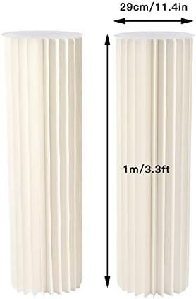 2PCS 394in Tall Flower Stand Round Cylinder Wedding Centerpieces Foldable Display Stands
