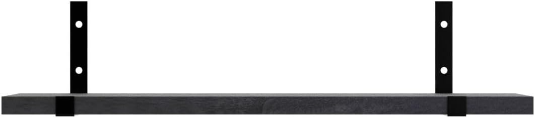Fixwal Floating Shelves Set of 5 Black Wall Shelves