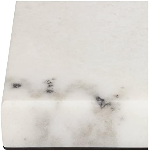 360 Lighting 8 Inch Square Lamp Riser White Marble