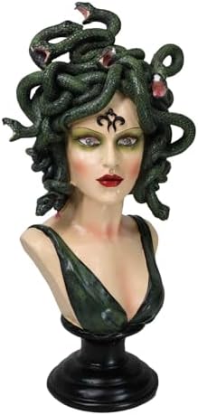 Greek Goddess Medusa LED Eye Bust Figurine