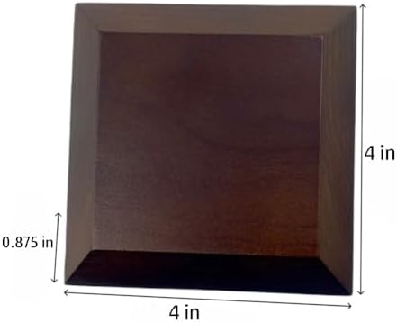Dark Brown Solid Cherrywood Pedestal Display Base