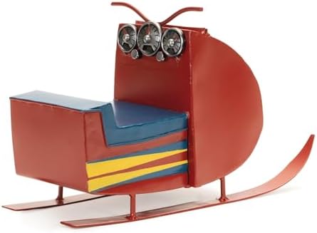 Melrose Battery Operated Snowmobile Christmas Decoration - Red and Blue