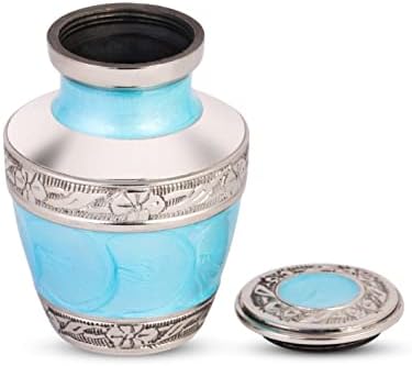 Small Urns for Human Ashes Adult Ocean Blue Keepsake Urn Set