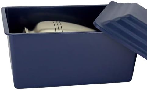 Navy Blue Cremation Urn Vault for Ground Burial