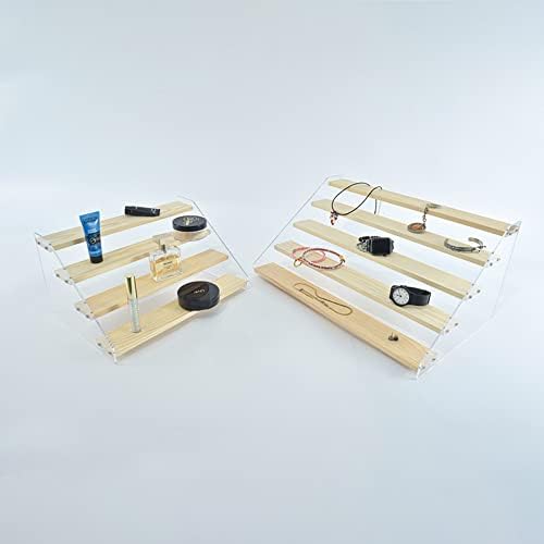 4 Tier Acrylic Display Stand for Figures and Jewelry