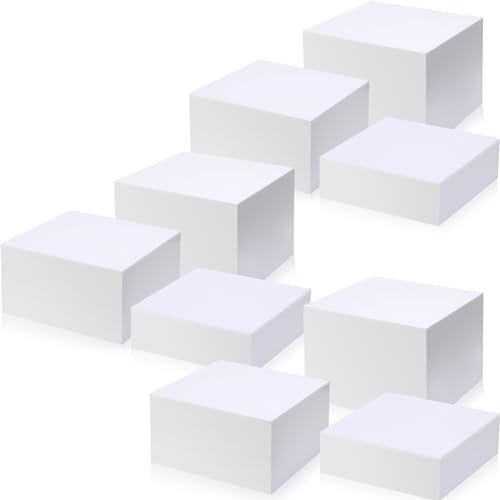Suzile 9 Pcs Acrylic Display Risers Set with Hollow Bottoms