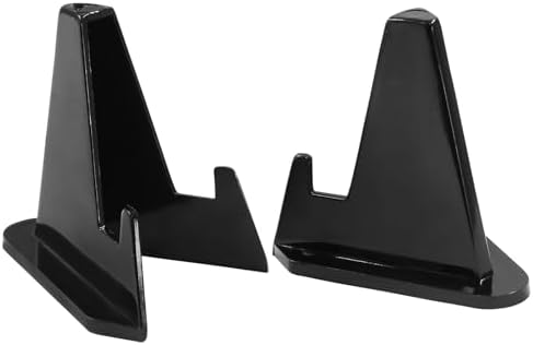 Hordion 12 Pack Black Acrylic Easel Display Stand