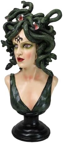 Greek Goddess Medusa LED Eye Bust Figurine