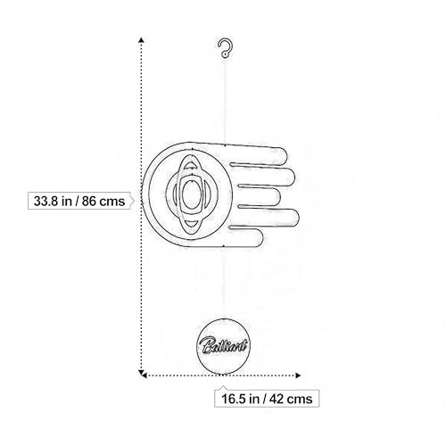 Comet with Circles Hanging Mobile Decor for Modern Spaces