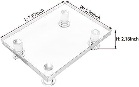 Bigfety Clear Acrylic Riser Stand for Bathroom Kitchen