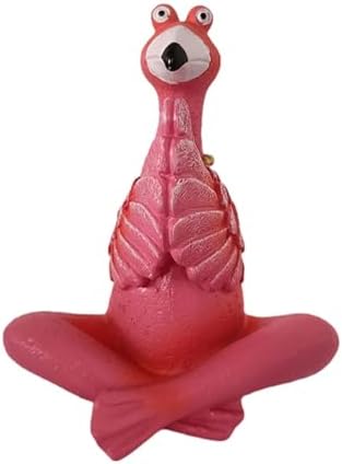 Fenteer Flamingo Figurine Decorative Garden Statue