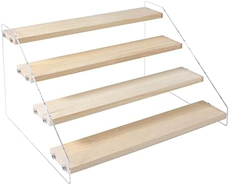 4 Tier Acrylic Display Stand for Figures and Jewelry