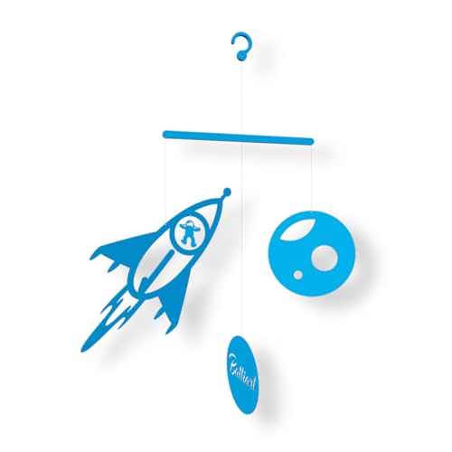 Rocket with Astronaut and Planet Hanging Decor for Kids