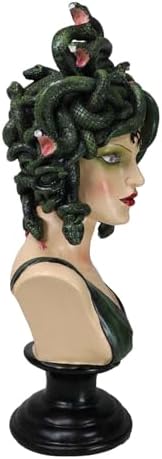 Greek Goddess Medusa LED Eye Bust Figurine