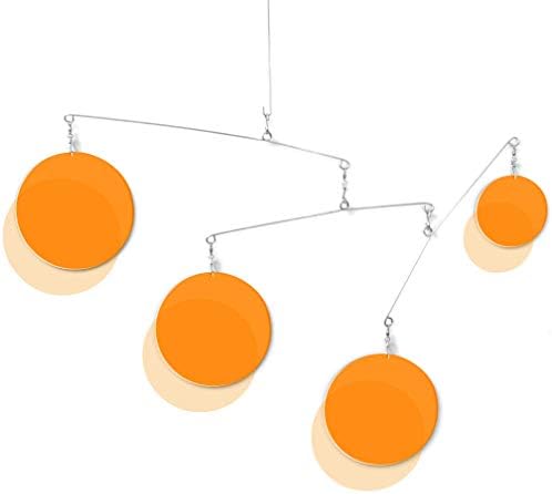 Atomic Mobiles Exquisite Clear Orange Kinetic Mobile