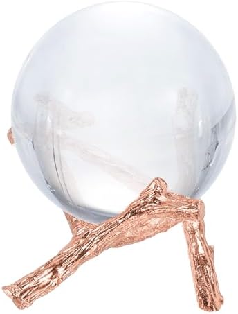 Uxcell Rose Gold Crystal Ball Display Stand