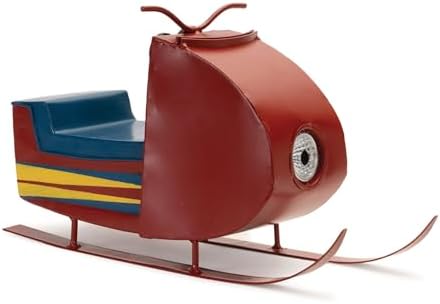 Melrose Battery Operated Snowmobile Christmas Decoration - Red and Blue
