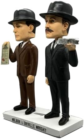 Wilbur and Orville Wright Brothers Collectible Polyresin Bobblehead Statues