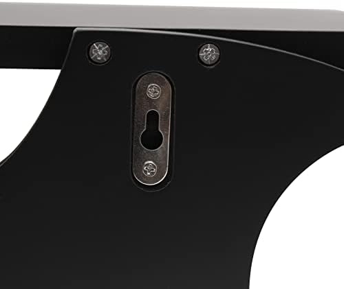 Bat Floating Shelf with 3 Key Hooks Black Wall Decor