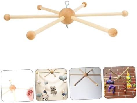 DIY Wind Chime Mobile Wooden Frame 6-Legged Decor