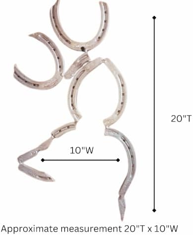 Handcrafted Silver Horseshoe Wall Sculpture