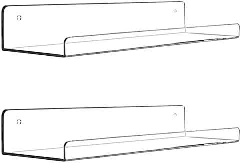 Cerpourt Clear Floating Shelf Set 2 Pack