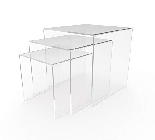 Three Riser Combo 5 6 7 Inch Acrylic Display Pedestal