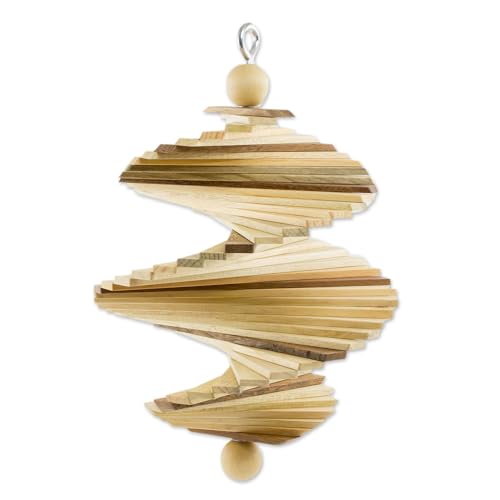 Novica Artisan Handcrafted Wood Mobile Brown