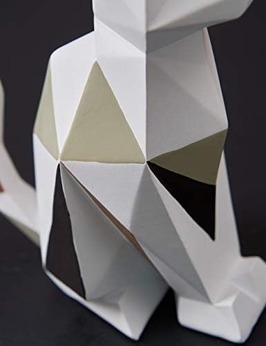 HAUCOZE Modern Geometric Cat Sculpture Statue 73 Inch
