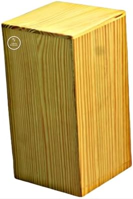 Palm Tree Urn Handmade Natural Wood 220 Cubic Inches