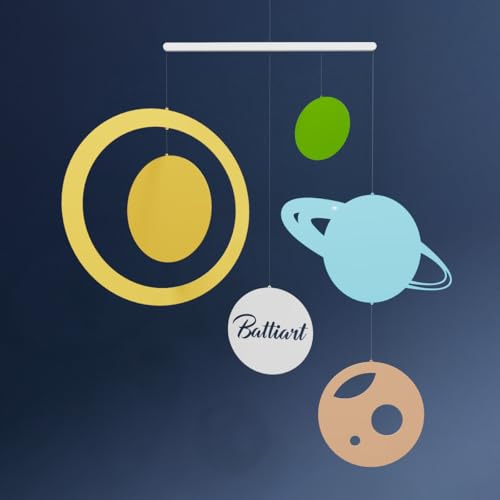 Solar System Hanging Mobile with Planets - Cosmic Decor