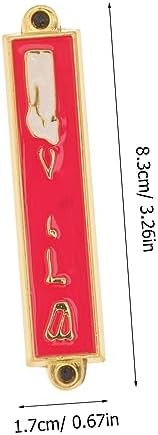 Metal Mezuzah Decor for Home and Catholic Blessings