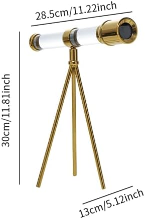 Fenteer Glass Telescope Statue with Tripod