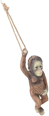 Garden Monkey Statue Exquisite Carving Resin Ornament