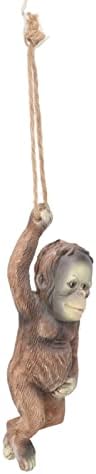 Garden Monkey Statue Exquisite Carving Resin Ornament